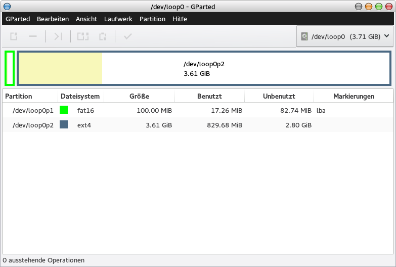 GParted-Startfenster